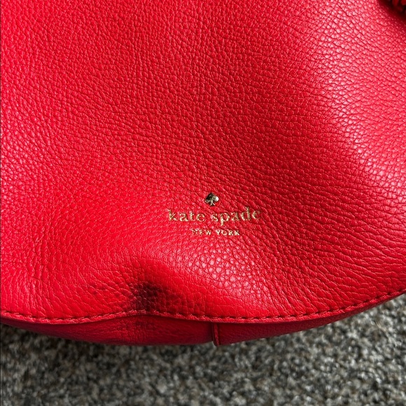 Kate Spade Leather Hobo Crossbody Bag in Red | Hobo | Crossbody | Kate Spade - Picture 5 of 13